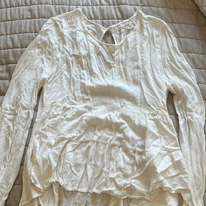 Flowy urbane outfitters white summer top